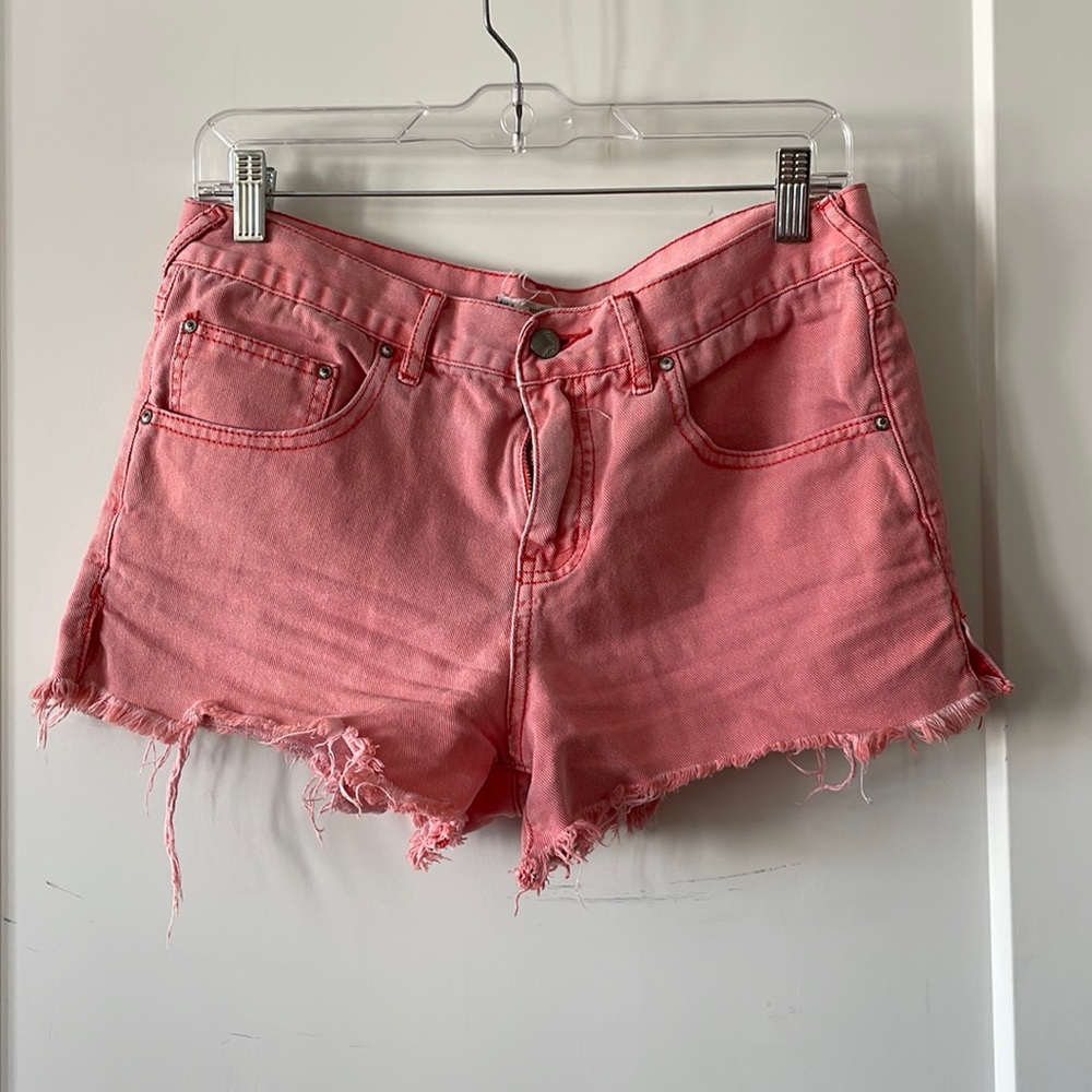 Free People denim shorts